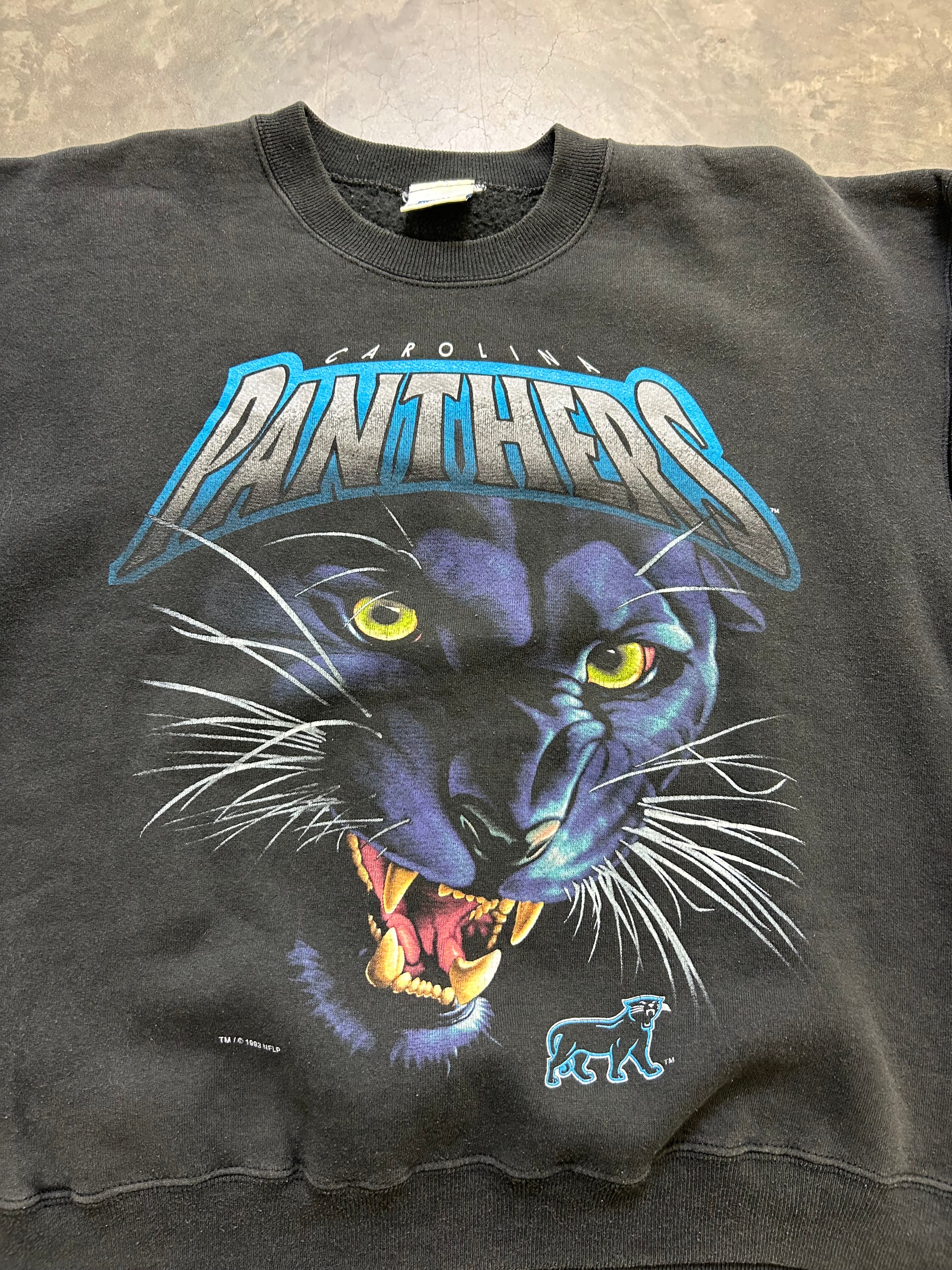 Carolina Panthers Big Face Cat Vintage Sweatshirt