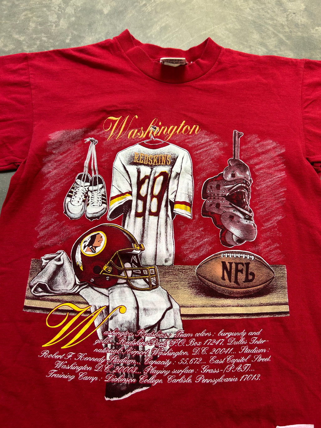 Washington Redskins Vintage 90s Locker Room Tee