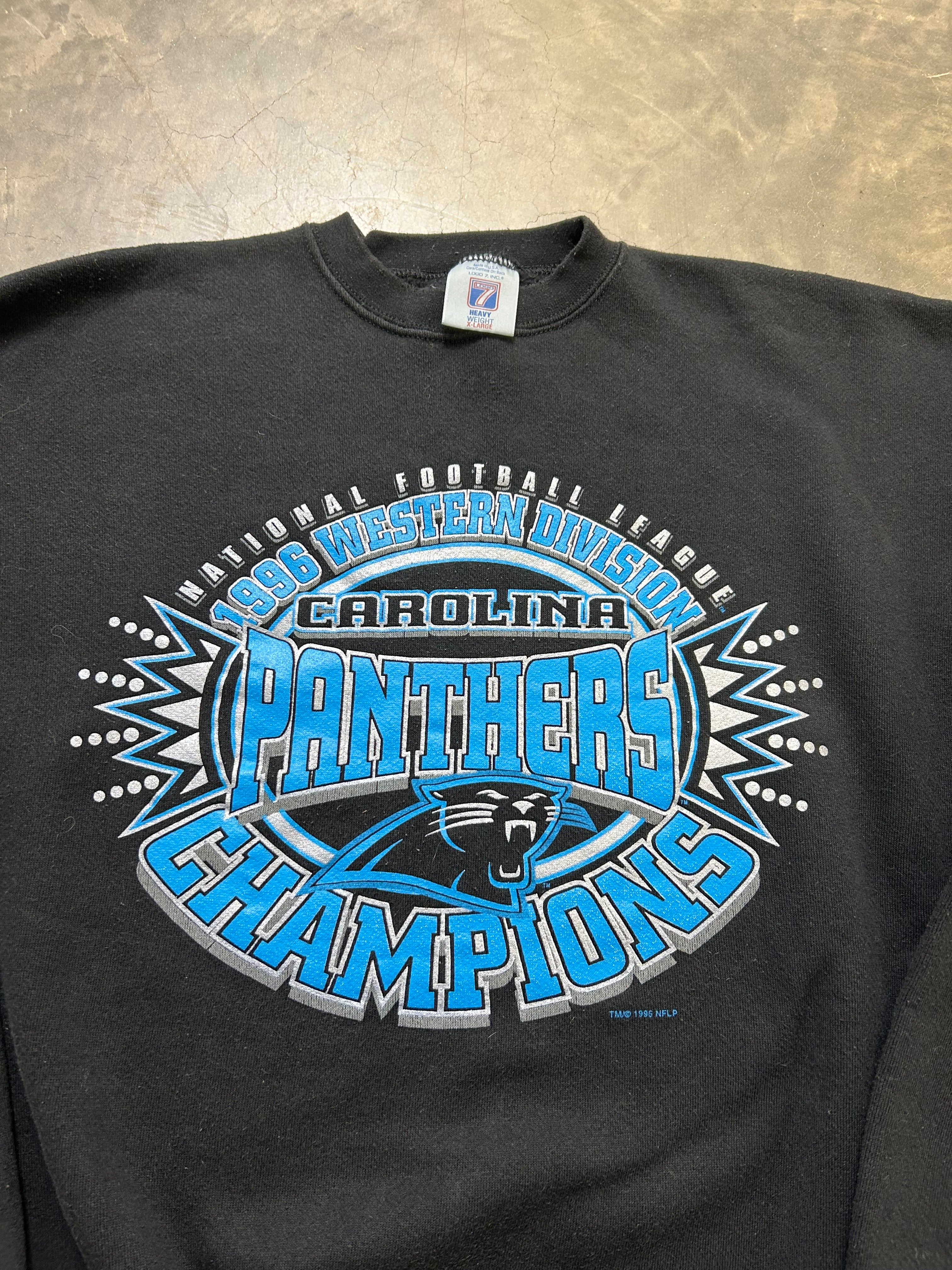 1996 Carolina Panthers Western Division Champions Sweatshirt