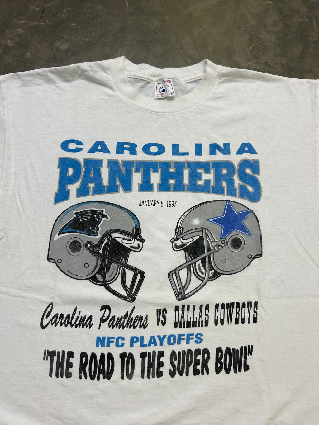 Carolina Panthers Road to the Super Bowl 1996 Tee
