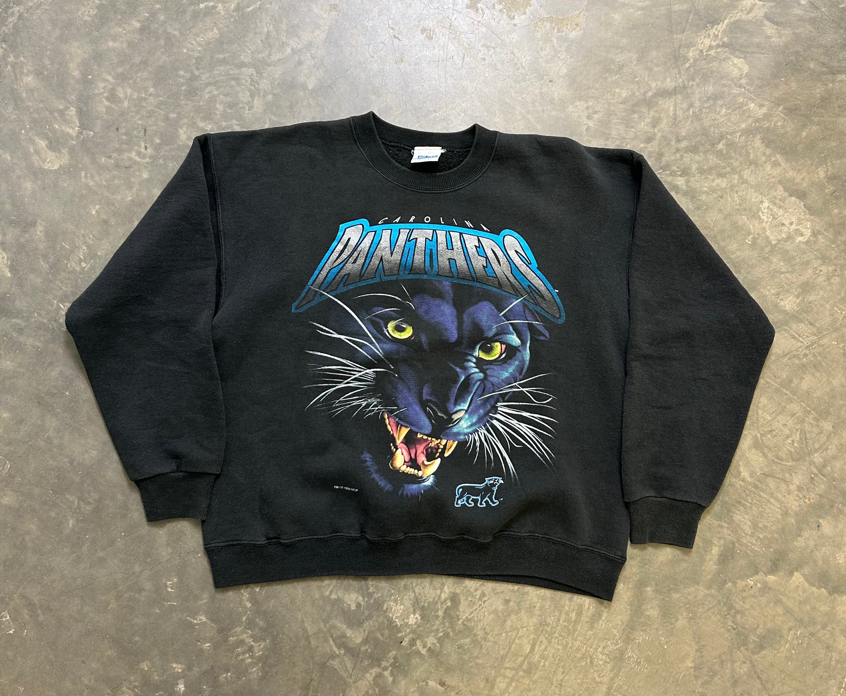 Carolina Panthers Big Face Cat Vintage Sweatshirt