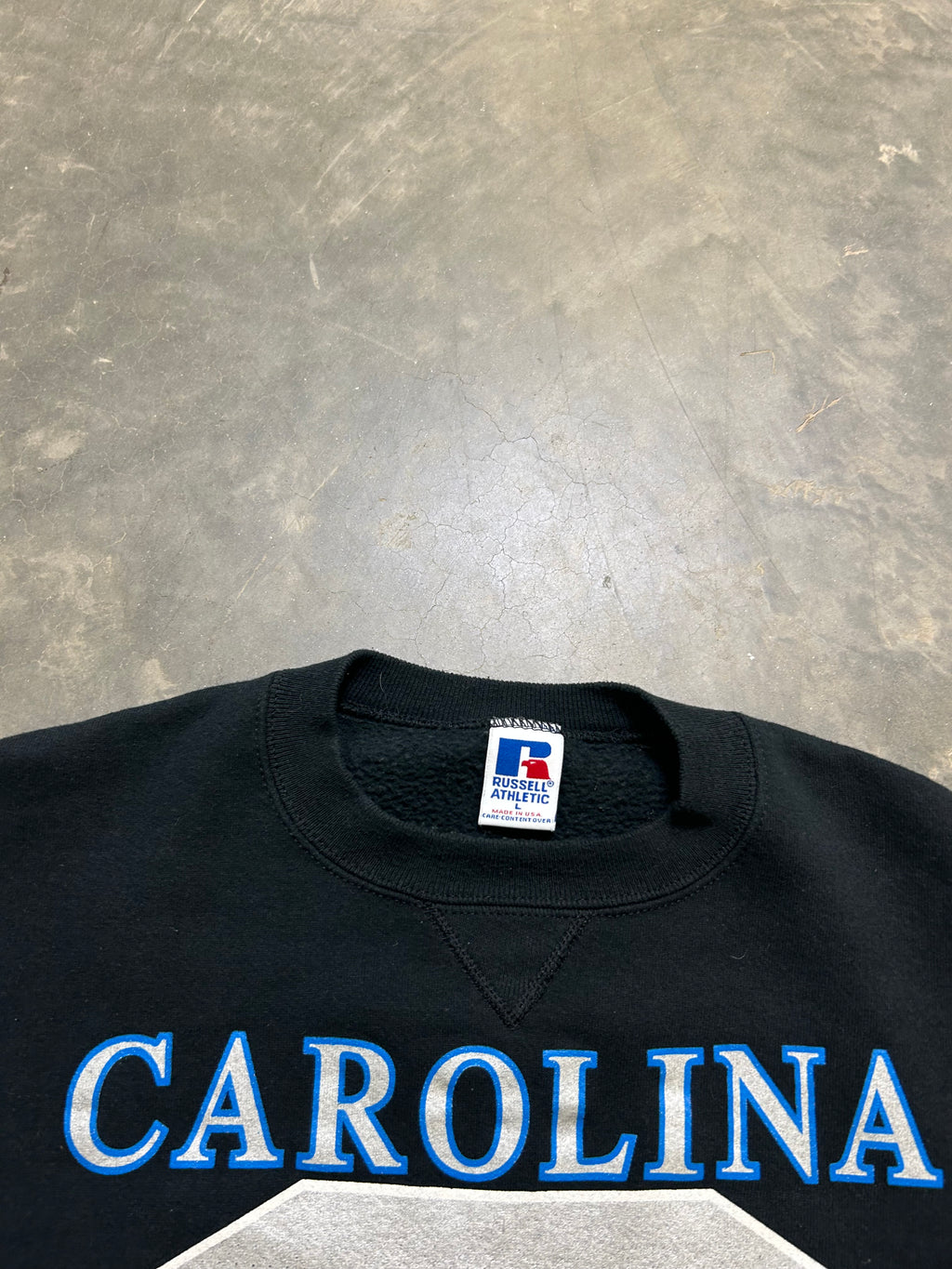 Carolina Panthers Russell Athletics C Vintage Sweatshirt