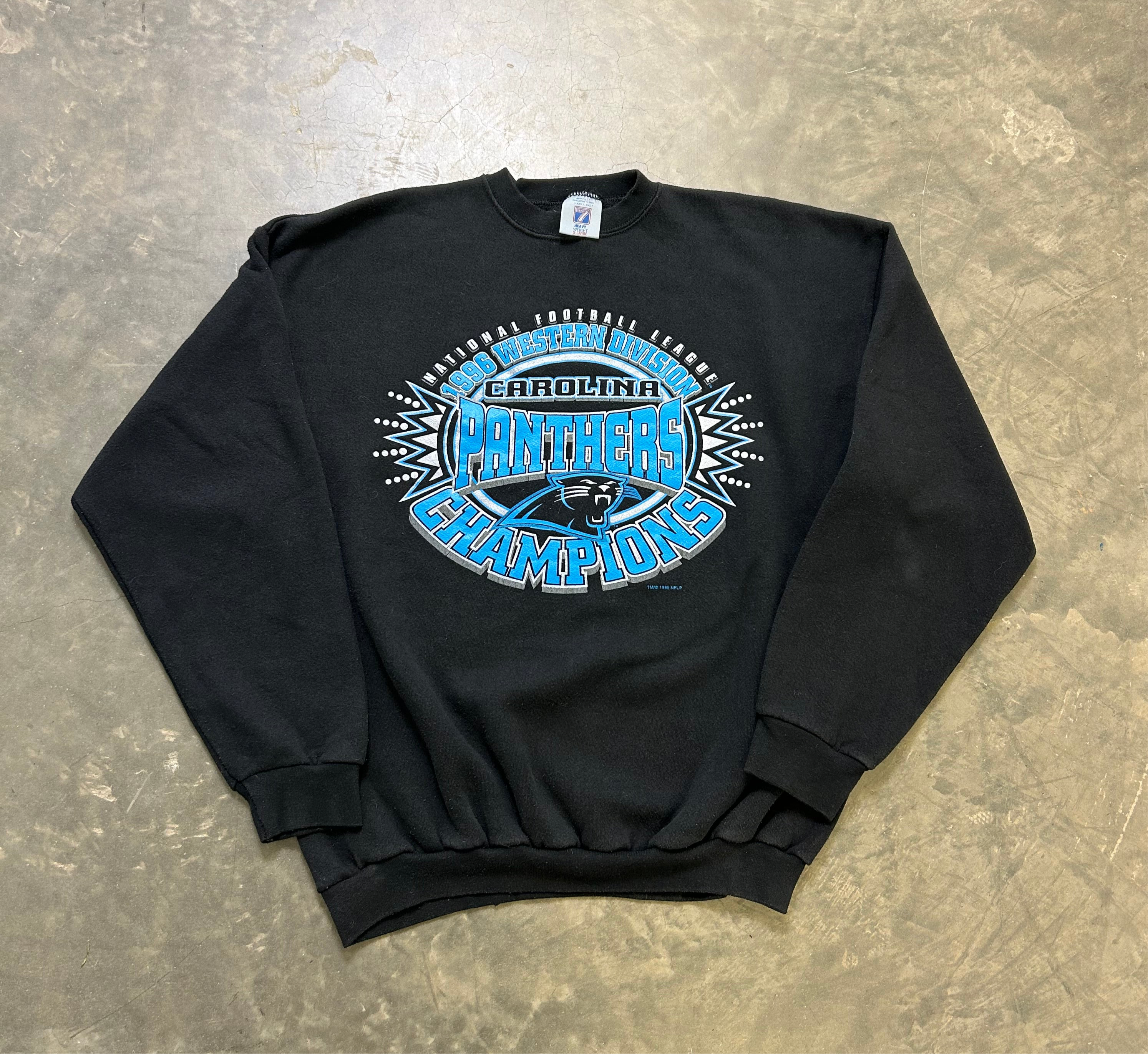 1996 Carolina Panthers Western Division Champions Sweatshirt