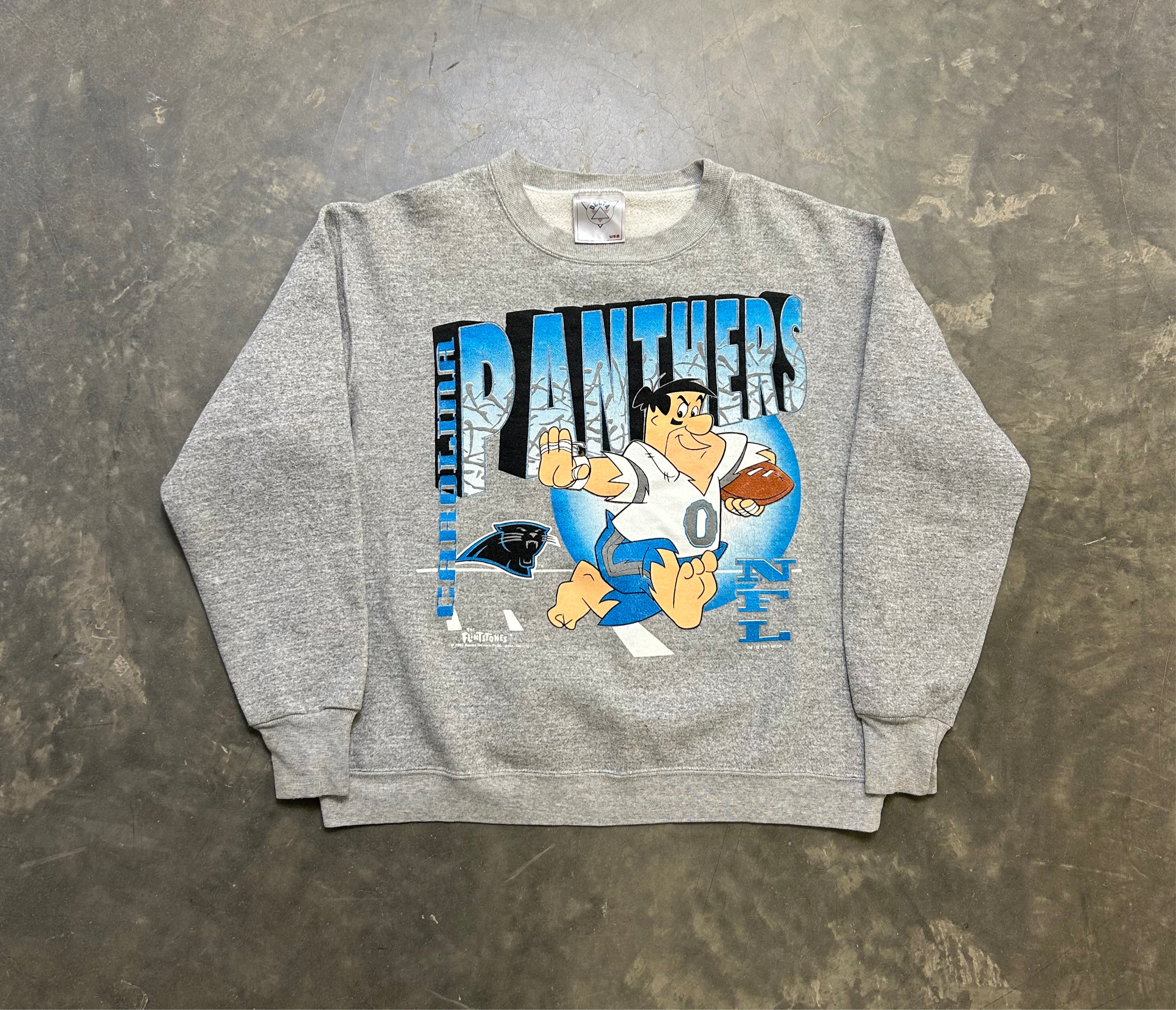 Carolina Panthers Flintstones Vintage Sweatshirt