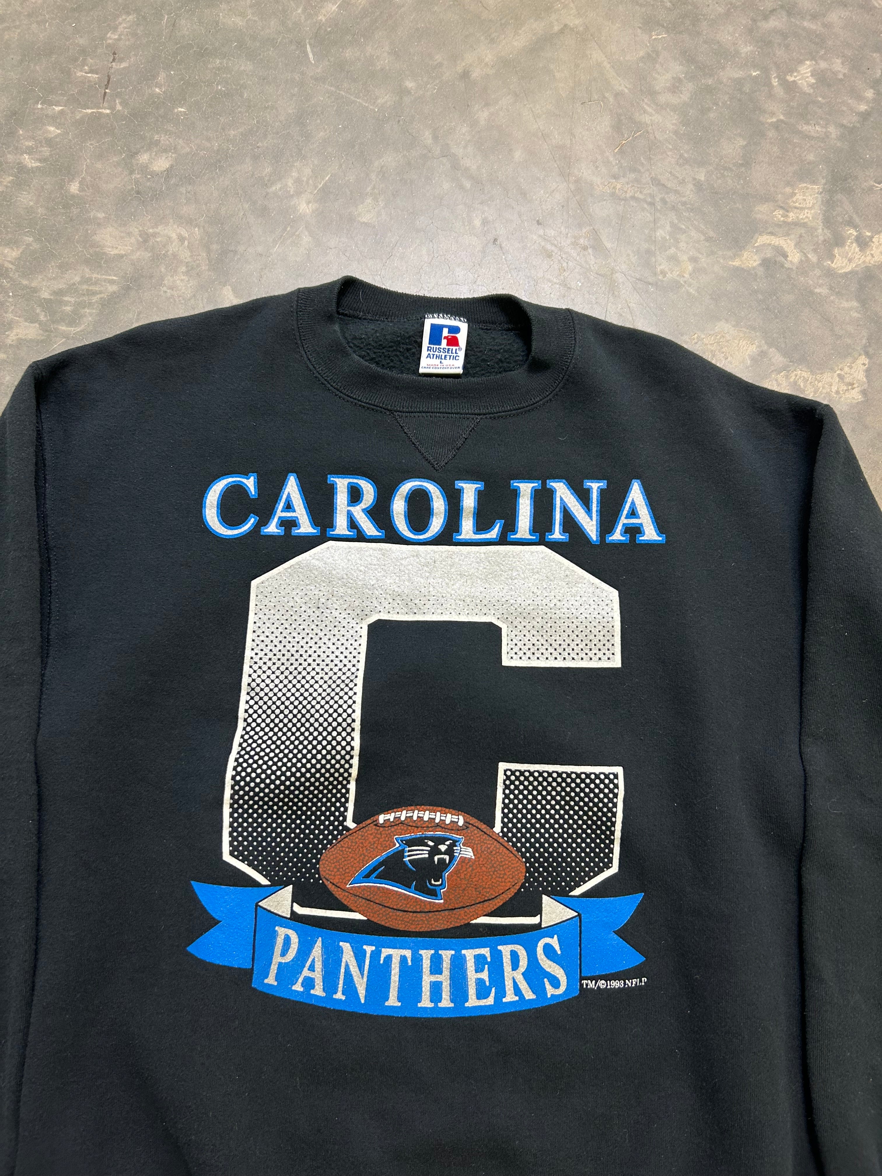 Carolina Panthers Russell Athletics C Vintage Sweatshirt