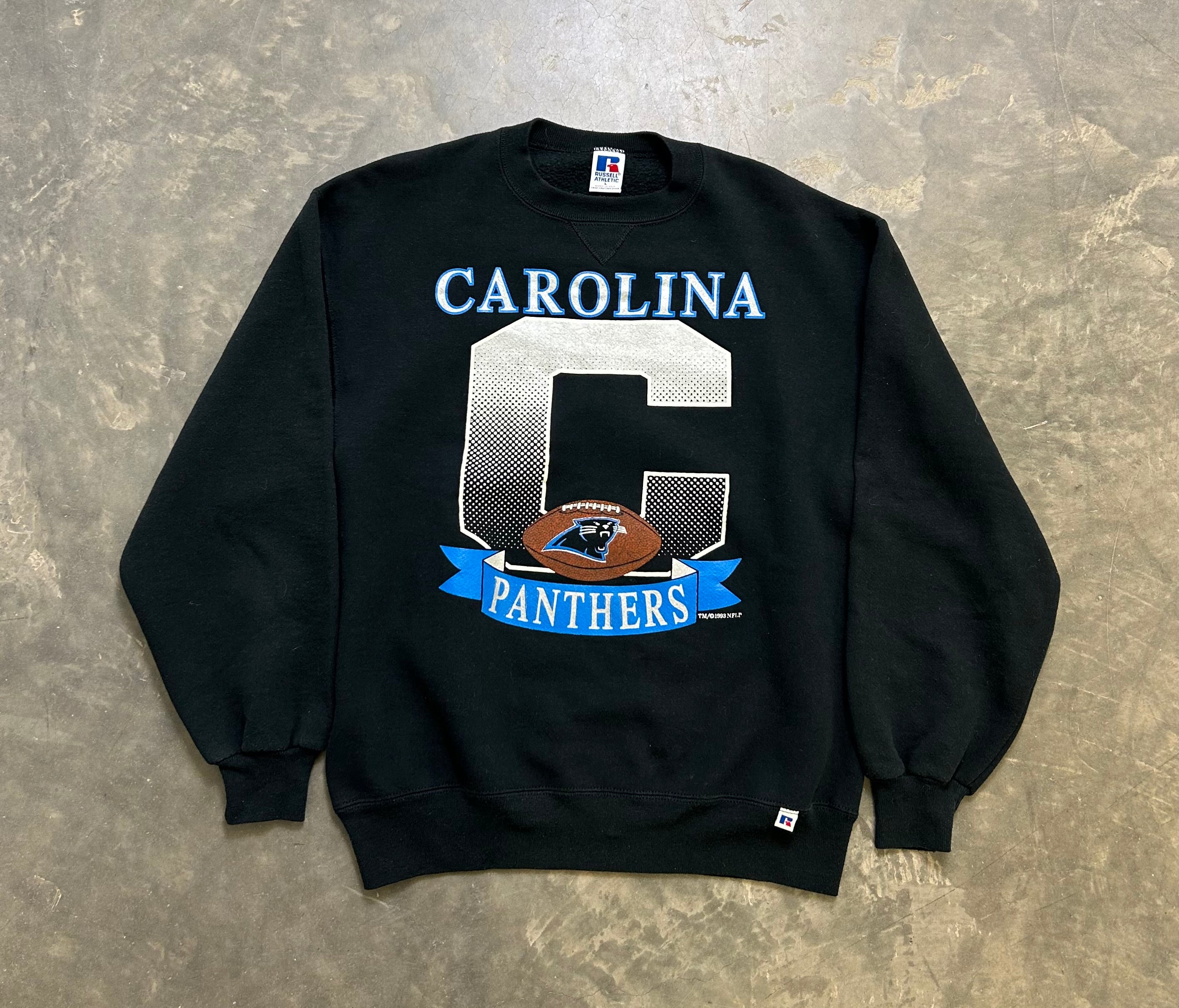 Carolina Panthers Russell Athletics C Vintage Sweatshirt