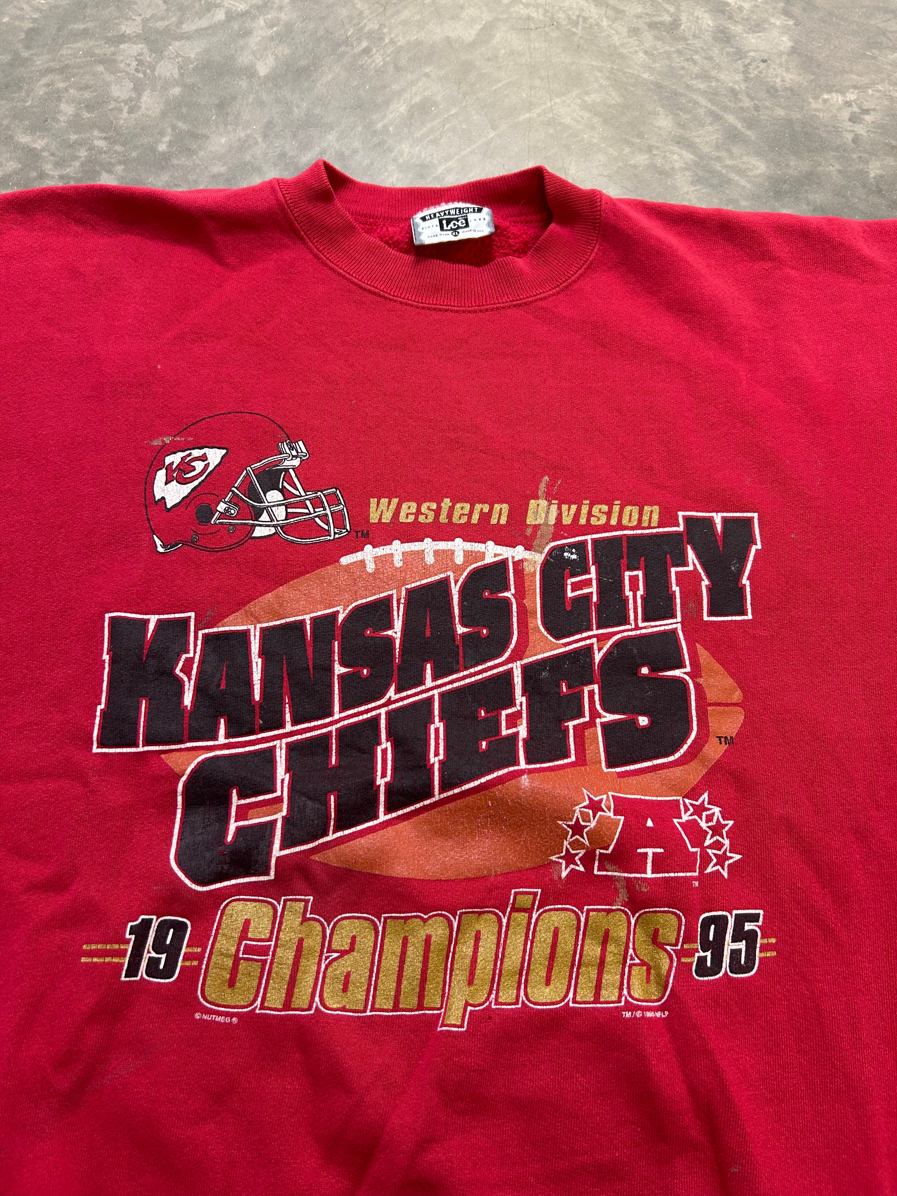Kansas City Chiefs 1995 Division Champs Sweatshirt